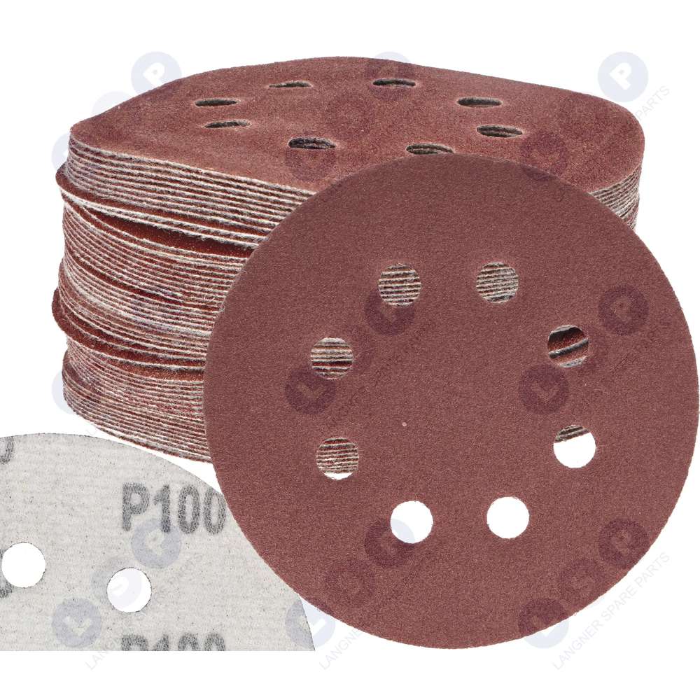 Brúsny papier na suchý zips do vibračnej brúsky 125 MM P100 50 ks